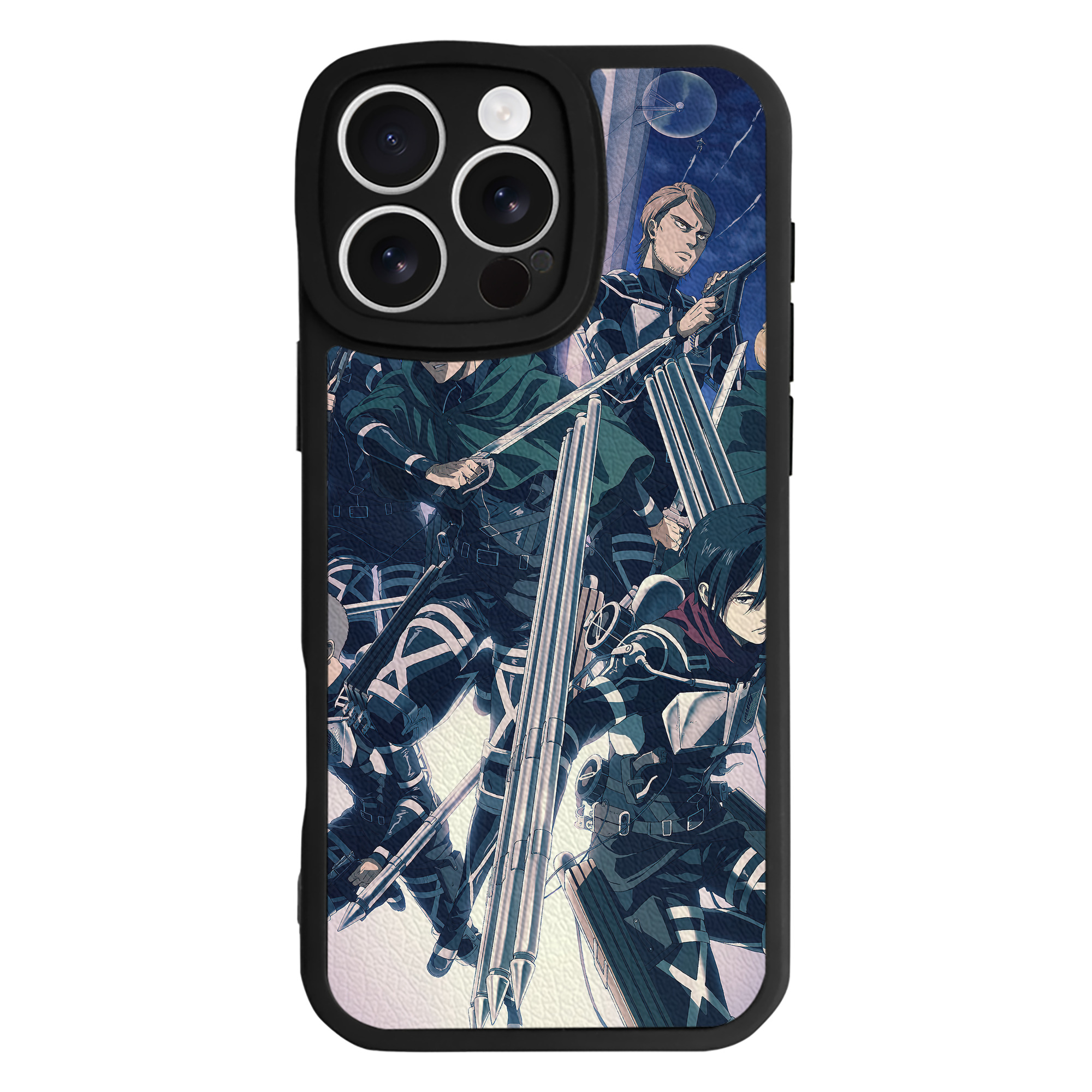 （画像用） 進撃の巨人 Attack on Titan 【iPhone 16シリーズ対応】シリコンスマホケース（レザー調） 材質：シリコン